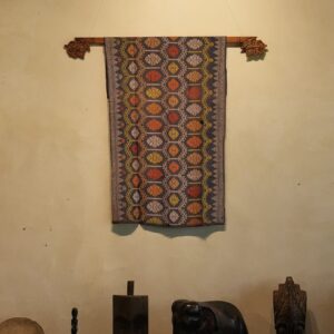 Selendang Songket Sutra Anggur Antik Bali